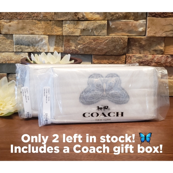 NEW Coach Butterfly Embossed Wallet - Picture 5 of 7